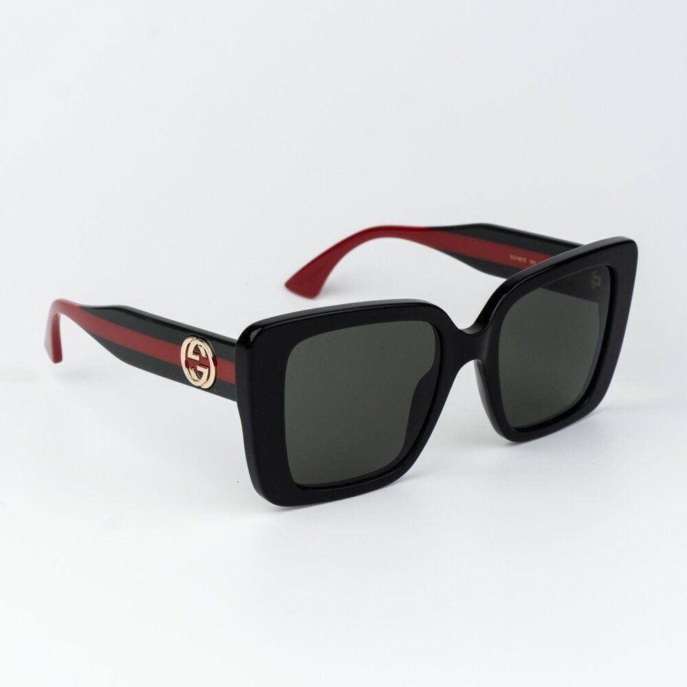 Gucci Women Sunglasses Black Grey Square GG1861S 001 NEW AUTHENTIC - Picture 3 of 12